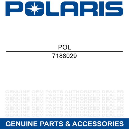 Genuine oem polaris part 7188029 decal, tunnel, "600" lh