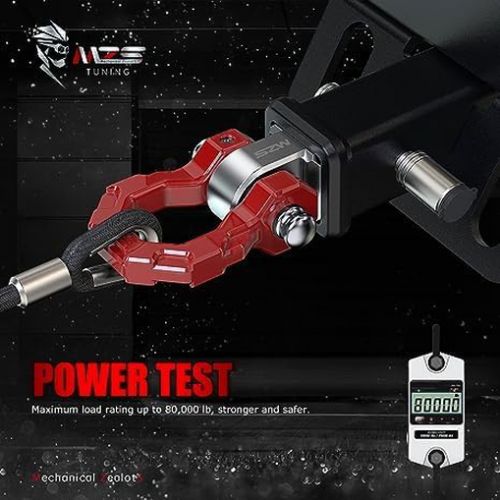 MZS Shackle Hitch Receiver, 2 Inch Towing Mount 25,000 lbs Break Strength with, US $124.86, image 5
