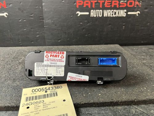 03-05 BMW Z4 A/C AIR MANUAL HEATER TEMPERATURE CLIMATE CONTROL PANEL 4116929588, US $100.00, image 2