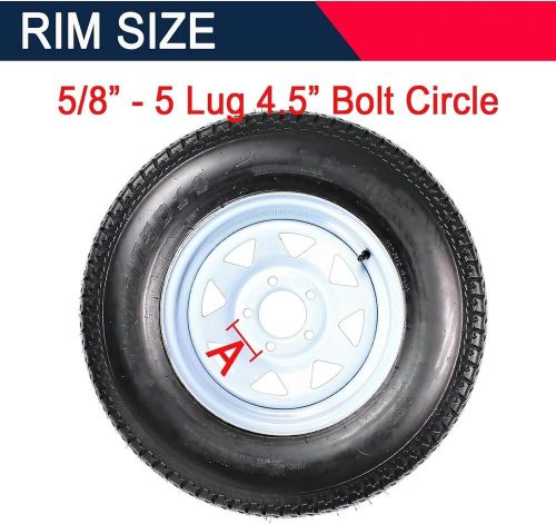 4pack ST205/75D14 5 Lug Trailer Tires and Wheels with 14" Rim 6PR 205 75 14, US $339.98, image 4