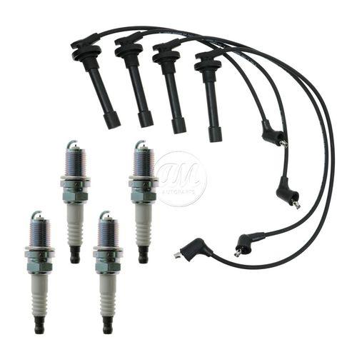 Platinum spark plugs & ignition wires kit for 92-01 integra honda civic del sol