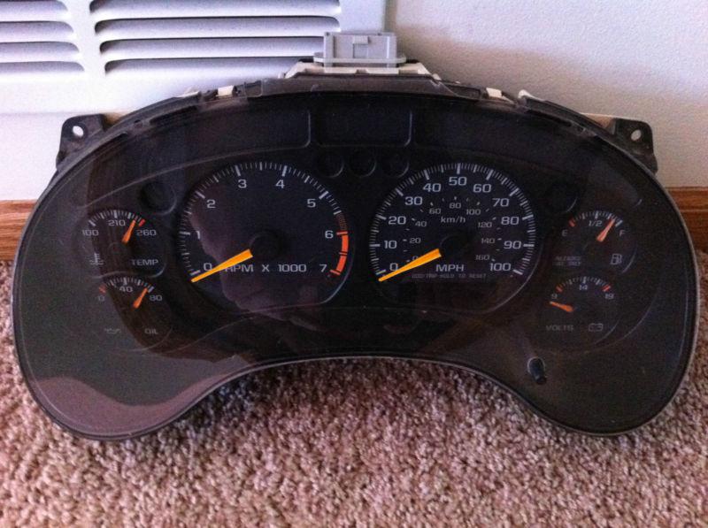 1999 speedometer cluster chevy s10 sonoma blazer jimmy bravada gauge speedo tach