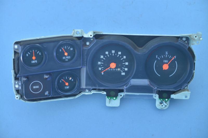 Instrument cluster gauge gauges speedometer chevy chevrolet pickup truck gmc 73
