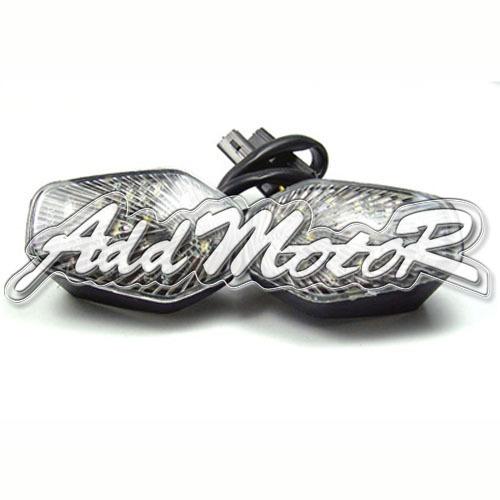 Led turn signal light clear 2x for gsxr600 750 1000 gsx-r600 750 1000 2001-2004 