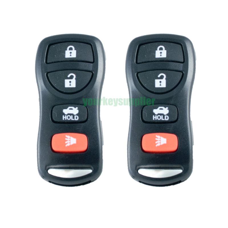 Pair nissan infiniti 4 button keyless entry remote key fob clicker kbrastu15