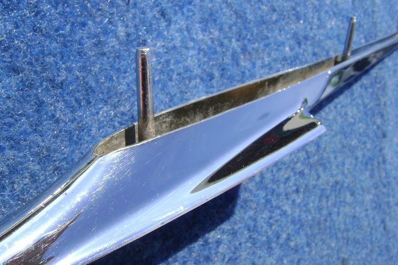 1959 59 Pontiac NOS FRONT FENDER ORNAMENT Bonneville Catalina Star Chief , US $125.00, image 10