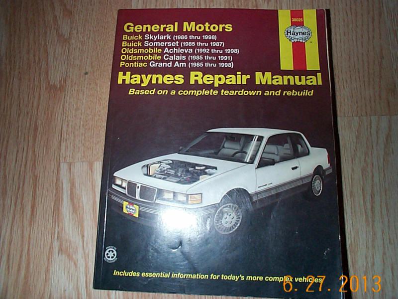 Purchase Haynes Repair Manual Buick/Olds/Pontiac in Nashville