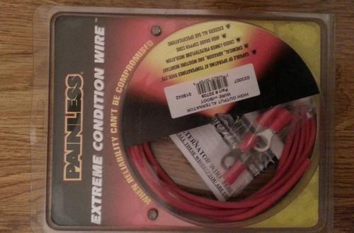 High output alternator wire w/boot