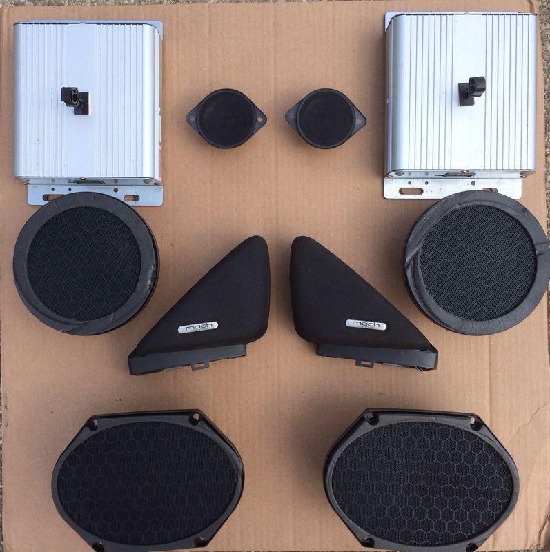 1994-2004 ford mustang mach 460 sound system speakers/amps convertible 22k miles