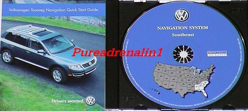 2004 vw volkswagen touareg navigation map cd 9 southeast al ga sc nc fl ver 1 
