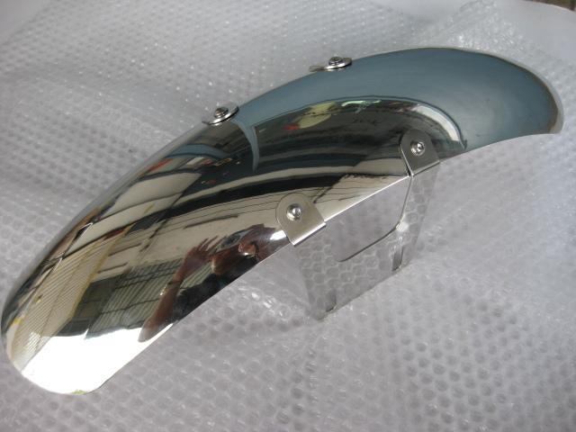 Yamaha sr400 sr500 front fender cafe style (code002)  "chrome stainless" new