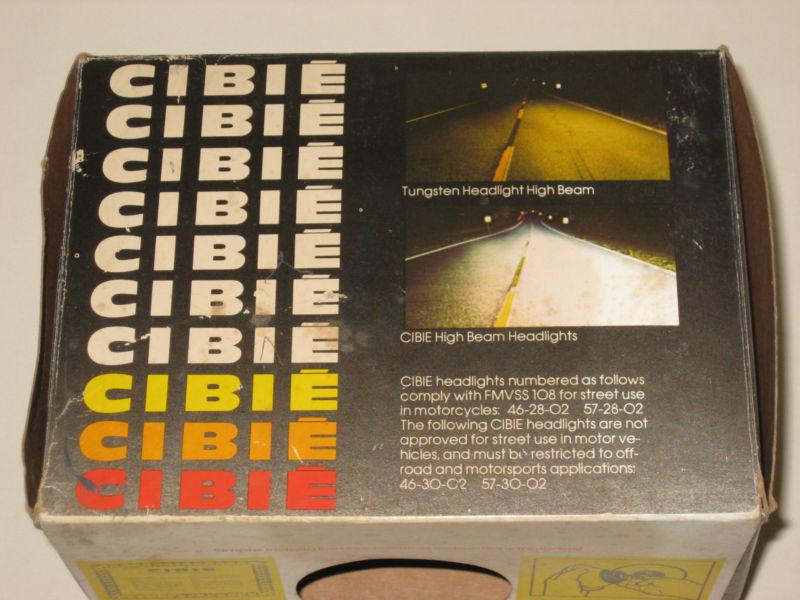 Purchase Pair Vintage CIBIE 5 3/4" H4 Headlights P/N 572802 (circa