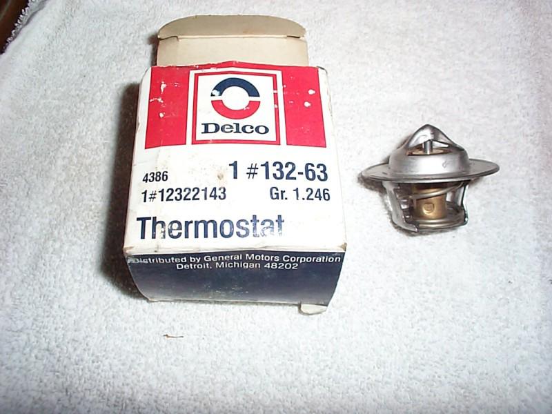 Nos delco thermostat 132-63 1972-1999 honda,eagle,ford,mitsubishi,renault,eagle