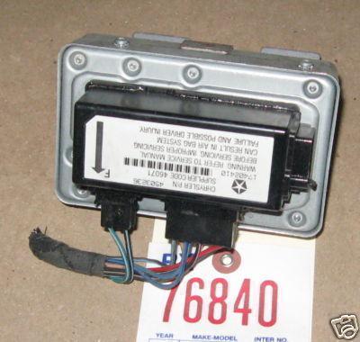 Chrysler 90-93 newyorker airbag srs control unit/module 1990 1991 1992 1993