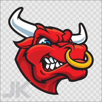 Decal stickers bull taurus head farm ranch cow bulls angry beef red 0500 zzzab
