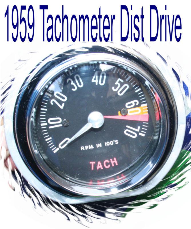 Corvette 1959 tachometer distributor drive rebuilt ac original  recaliberated 