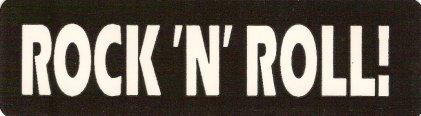 Motorcycle sticker for helmets or toolbox #369 rock 'n' roll