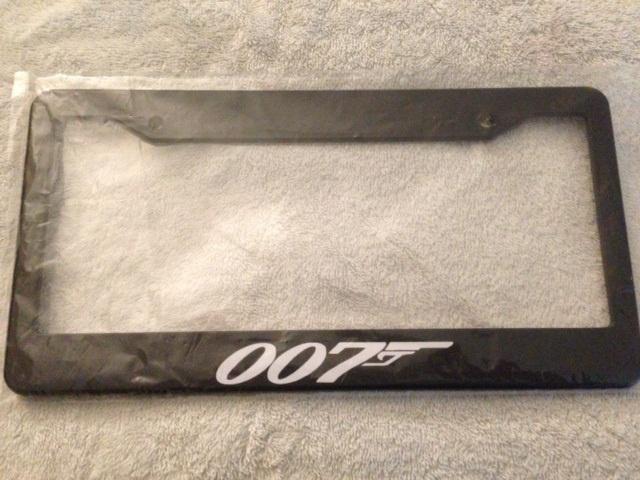 007 james bond - black license plate frame aston martin spy double agent qty 2 