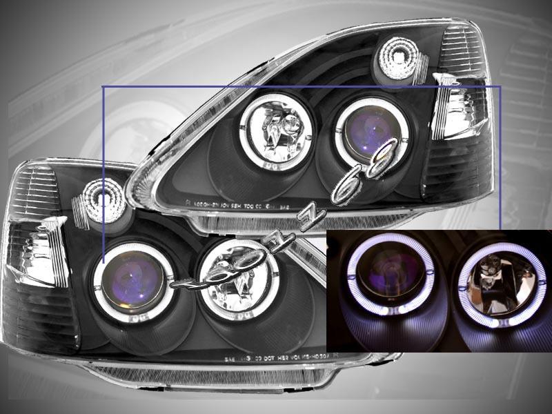 Purchase 0203 Honda Civic SI Projector Headlights Black NEW in