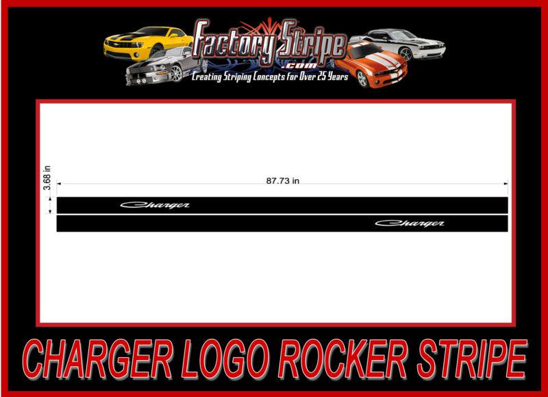 DODGE CHARGER LOGO ROCKER PANEL STRIPES DECALS FACTORY STRIPE 2006-2010, US $39.00, image 4