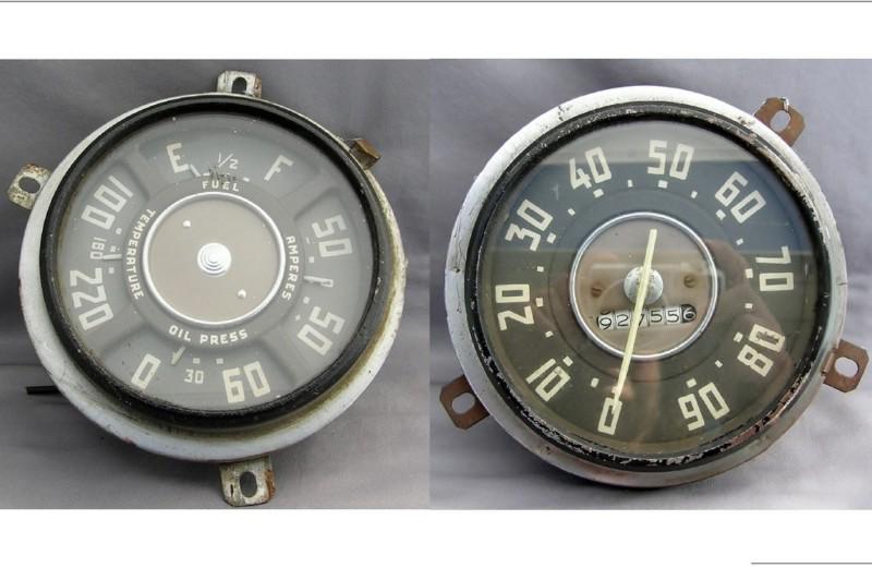 Truck gauge cluster assembly & speedometer for 1952-1953 gmc & 1950-1953 chevy