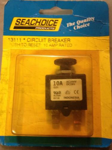 Seachoice 10 amp circuit breaker push to reset 13111