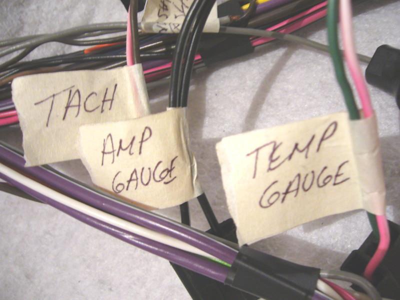 Purchase 1969 CHEVELLE EL CAMINO TACH AND GAUGE DASH ... phone connections diagram 