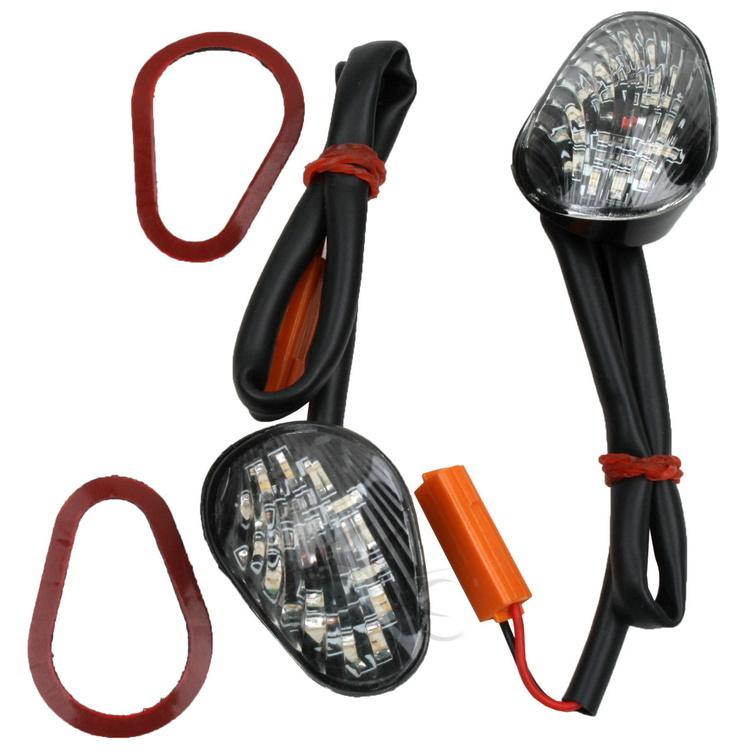 Clear flush mount led signals for honda cbr 600 f4 99-00 f4i 01-06 02 03 cbr600