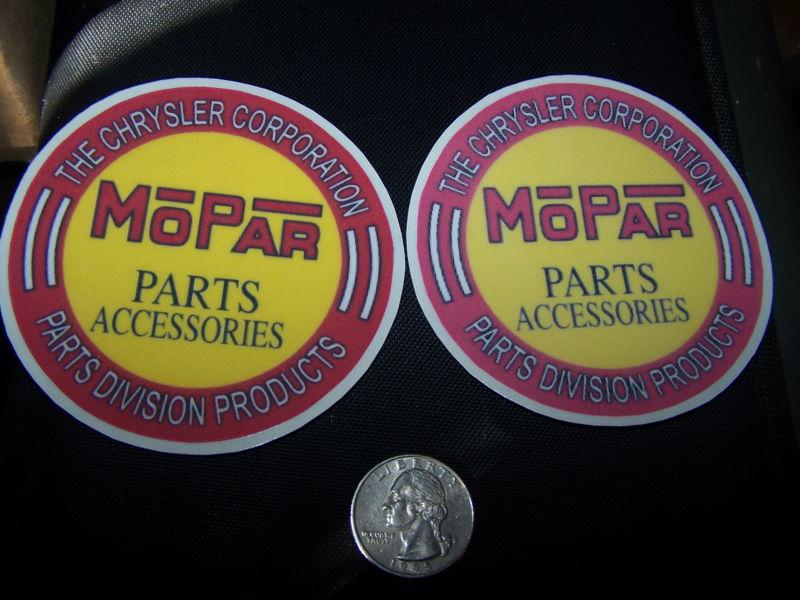 2 - early mopar pafts  - stickers