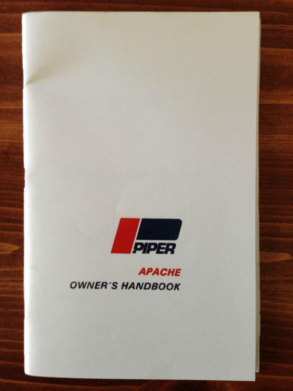 Piper pa-23 apache (1954-56) owner's handbook 752-420