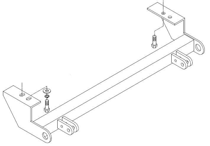 Blue ox bx3728 base plate for toyota 4-runner 4wd 96-98