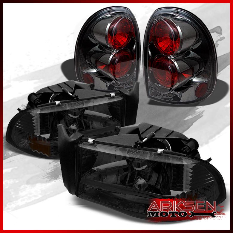 Purchase 9803 Durango 2In1 Smoke Headlights W/Corner Signal+Smoked