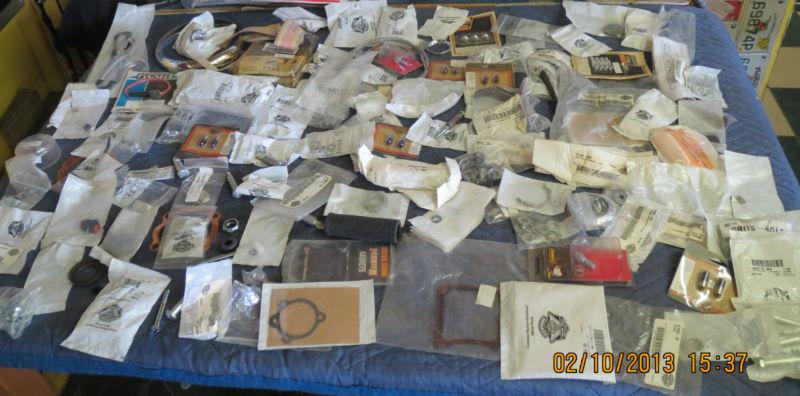 Harley davidson 150 lot of multiple parts, bolts, rings, washers, nuts and more