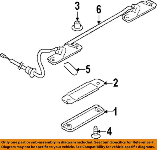 Subaru oem 84931sc060 license lamps-rear-harness