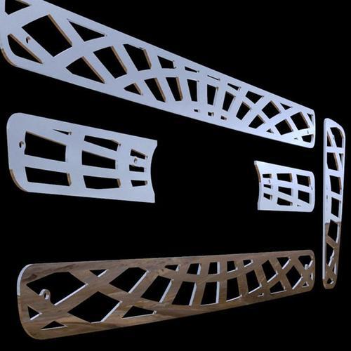 Ford f150 04-08 bar-style spider web polished stainless grill insert trim cover