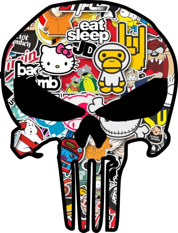 Car sticker decal usdm jdm stickerbomb punisher