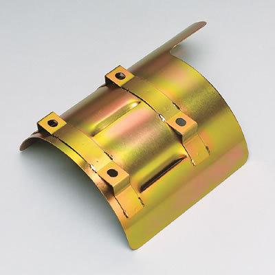 Milodon windage tray steel gold iridite louvered front sump ford sm block 351w