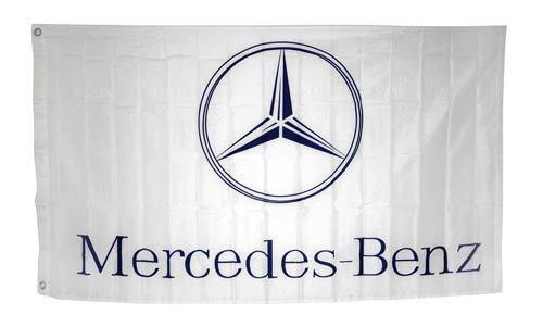 Purchase MERCEDES BENZ Emblem Flag 3x5’ Horizontal White Banner jwx* in