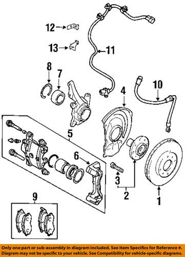 Mitsubishi oem mz690568 brake pad or shoe, front/disc brake pad