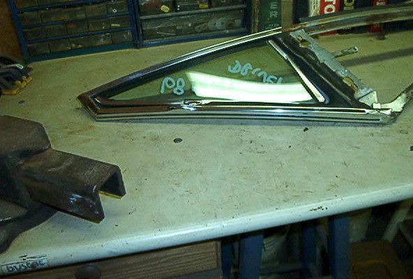 1968 cadillac coupe vent window and frame ( driver side )