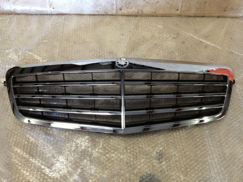 Mercedes benz e class sedan 10 11 12 13 replacement aftermarket grille chrome