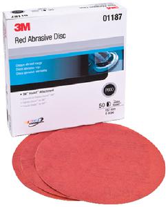 3m marine red hookit disc 6 p800a 50/box 1187
