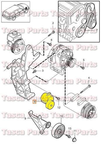 Brand new oem drive belt tensioner 1999-2009 volvo c70 s60 s80 v70 v70xc xc90