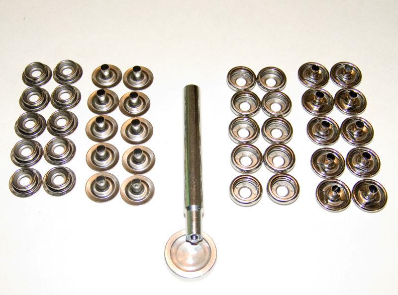 Purchase Snap Setting Tool w/ 10 Piece Snap Set, Stainless Steel