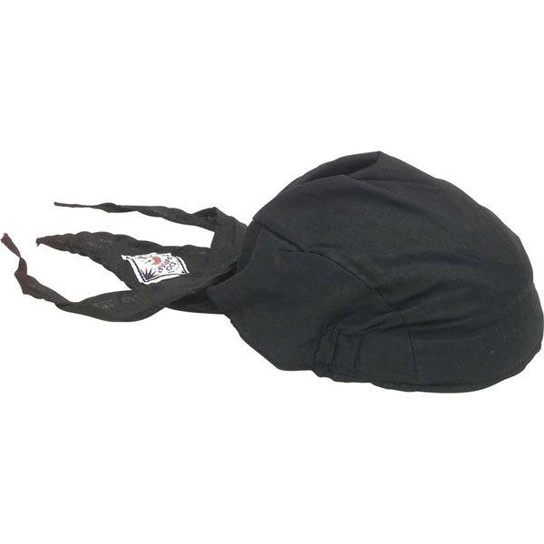 Black genuine do wraps headwrap