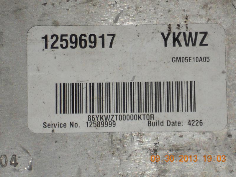 2005-2006 saturn ion pcm ecu ecm computer 12596917