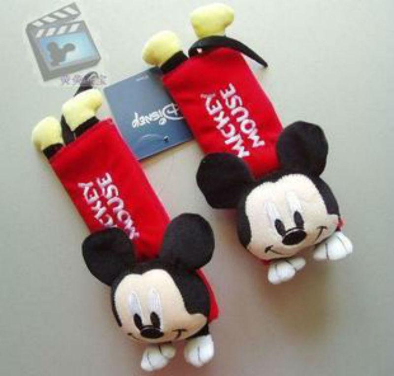 RED Color MICKEY MOUSE Cartoon Car Use Baby Trolley Use Seat Belt Cover Set, US $0.99, image 2