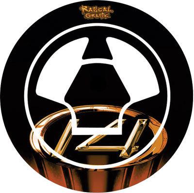 Kawasaki ninja zx14 2006-2010 orange gas cap cover