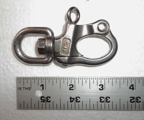Gibb stainless steel swivel snap shackle...england