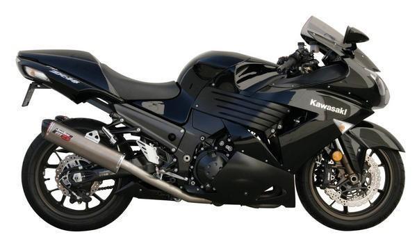 Jardine rt-5 slip on exhaust polished kawasaki zx14 06-07